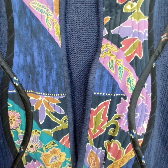 Koos Of Course Vintage Boho Sweater Cardigan Coat Size L - Picture 6 of 9